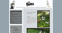 Desktop Screenshot of paws-training.com
