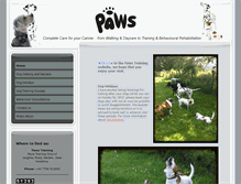 Tablet Screenshot of paws-training.com